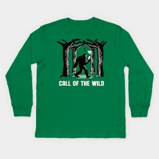 Bigfoot Call Of The Wild Kids Long Sleeve T-Shirt